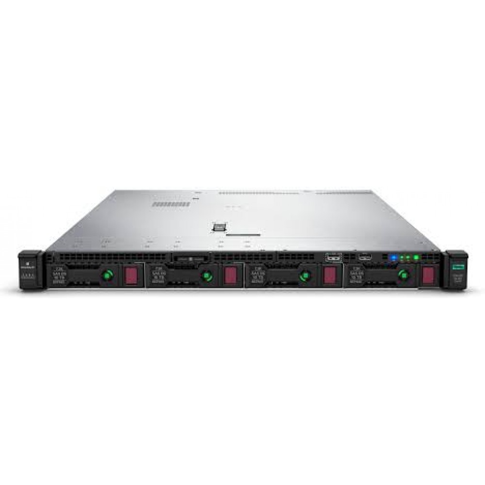 Сервер HPE Proliant DL360 Gen10, 1(up2)x 3104 Xeon-B 6C 1.7GHz, 1x16GB-R DDR4, E208i-a/ZM (RAID 0,1,5,10) noHDD (4 LFF 3.5'' HP) 1x500W (up2), 4x1Gb/s, noDVD, iLO5, Rack1U, 3-3-3