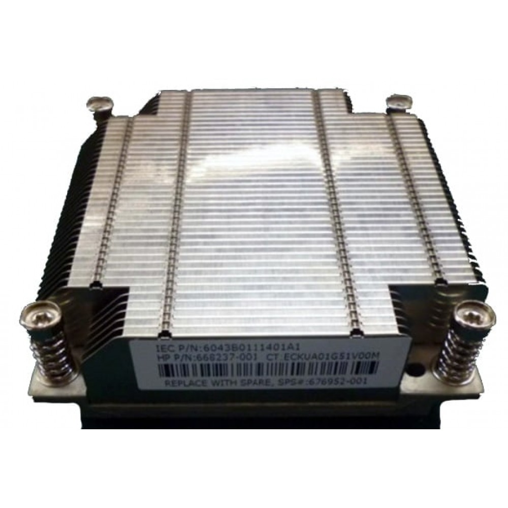 Радиатор 676952-001, 668237-001 HP Proliant DL360e Gen8 Heatsink,2910