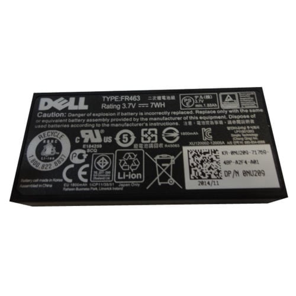 Батарея для контроллера FR463, U8735, NU209, XJ547 Dell 3.7V 7Wh Perc 5i 6i,273