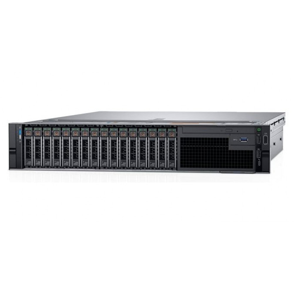 Сервер Dell PowerEdge R740 Silver 4210 1x16Gb 6x600Gb 15K SAS H730p,655