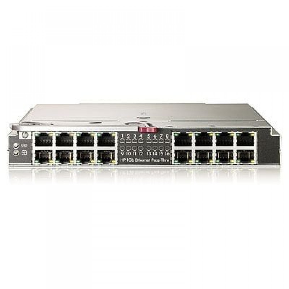Коммутатор 406740-B21, 419329-001 HP BladeSystem cClass 1GB Ethernet Pass Thru Module,921