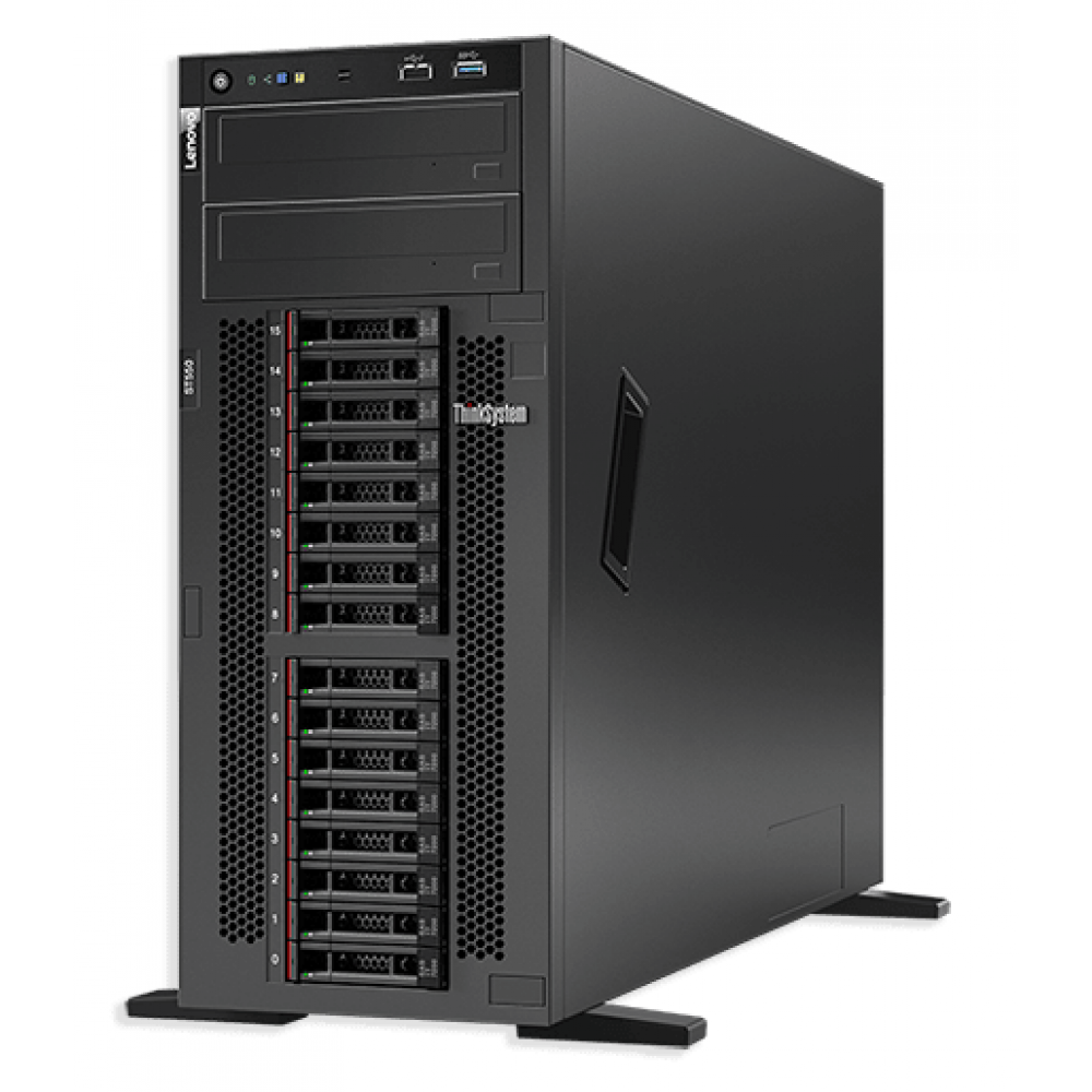 Сервер 7X10A017EA Lenovo ThinkSystem ST550, Xeon 4110,16GB, (SFF 8/16), SR 930-8i, DVD, 2xGbE, 1x750W ,267